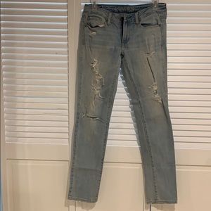 American Eagle skinny ripped denim- size 2